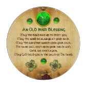 Ein altes irisches Segen-Pergament Schneidebrett (Vorderseite)