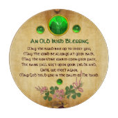 Ein altes irisches Segen-Pergament Schneidebrett (Vorderseite)