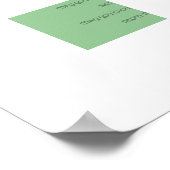 EIN ALTES IRISCHES WEDEN Segen Clover Wirbel Poster (Ecke)