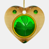 Ein altes irisches Weihnachtsgesegnet Herz-Pergame Keramikornament (Hinten)