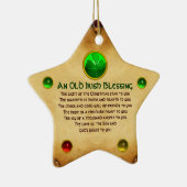 Ein altes irisches Weihnachtsgotteszeichner Keramikornament (Rechts)