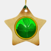 Ein altes irisches Weihnachtsgotteszeichner Keramikornament (Hinten)