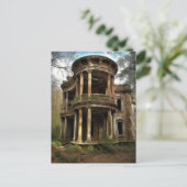 Ein altes Landhaus, das aufgegeben wurde Postkarte (Stehend Vorderseite)