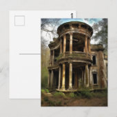 Ein altes Landhaus, das aufgegeben wurde Postkarte (Vorne/Hinten)