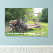 Ein altes Pferd Gezeichnet Kombination Leinwanddruck (Insitu (Holzboden))