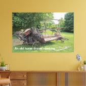 Ein altes Pferd Gezeichnet Kombination Leinwanddruck (Insitu (Wohnzimmer))