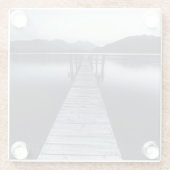 Ein altes Pier-Porträt Glasuntersetzer (Rückseite)