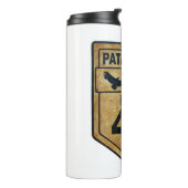 Ein altes Schild der Straße Ruta 40 Thermosbecher (Nach links gedreht)