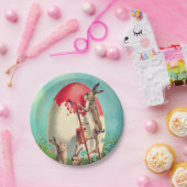 Ein altes schönes Bild von Ostern Pappteller (Party)