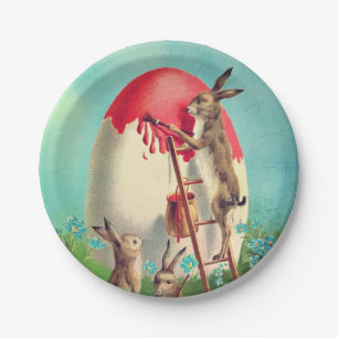 Ein altes schönes Bild von Ostern Pappteller