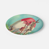 Ein altes schönes Bild von Ostern Pappteller (Schrägansicht)