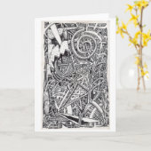 Ein altes Spiel. Karte (Gelbe Blume)