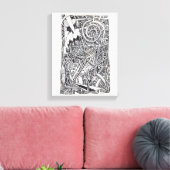 Ein altes Spiel Leinwanddruck (Insitu (Wohnzimmer))
