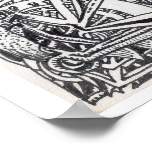 Ein altes Spiel Poster (Ecke)