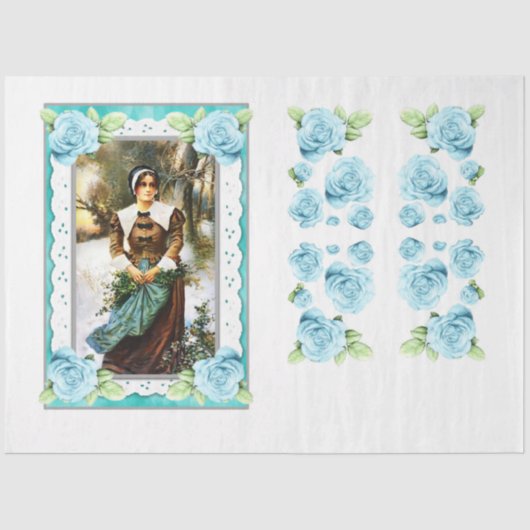 Ein altes Weihnachtsdesign 10 Seidenpapier (Vorderseite)