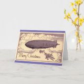 Ein altes Weihnachtsfest in der Schule starrbar Karte (Gelbe Blume)