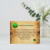 Ein altirisches Weihnachtsgesegment Feiertagspostkarte (Stehend Vorderseite)