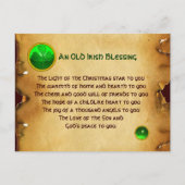 Ein altirisches Weihnachtsgesegment Feiertagspostkarte (Vorderseite)