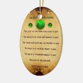 Ein altirisches Weihnachtsgesegment Keramikornament (Links)