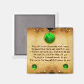 Ein altirisches Weihnachtsgesegment Magnet (Vorderseite/Rückseite)