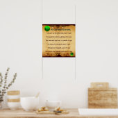 Ein altirisches Weihnachtsgesegment, Platz Poster (Küche)