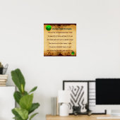 Ein altirisches Weihnachtsgesegment, Platz Poster (Heimbüro)