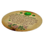 Ein altirisches Weihnachtsgesegment Schneidebrett (Ecke)