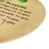 Ein altirisches Weihnachtsgesegment Schneidebrett (Ecke)