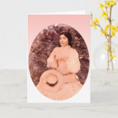 Ein altmodischer Muttertag Karte (Gelbe Blume)