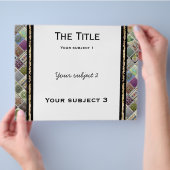 Ein altmodisches Poster Flyer (Hand)