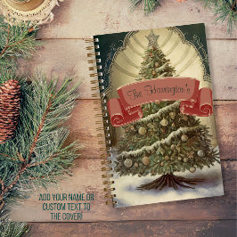 "Ein altmodisches Weihnachtsblatt" Notizblock