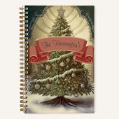 "Ein altmodisches Weihnachtsblatt" Notizblock (Vorderseite)