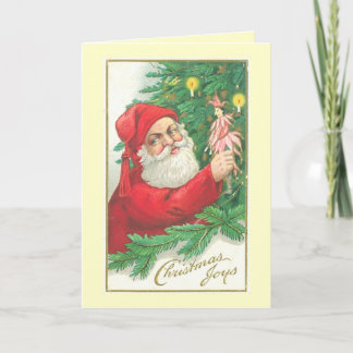 Ein altmodisches Weihnachtsfest Feiertagskarte