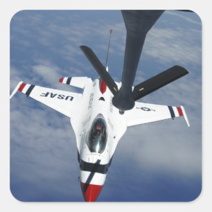 Ein Altus KC-135 Stratotanker Quadratischer Aufkleber