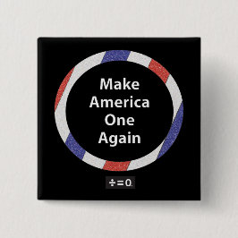 Ein Amerika-rotes weißes und blaues patriotisches Button