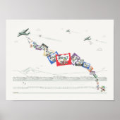 Ein amerikanischer B52 Ramen Noodle fällt Poster (Vorne)