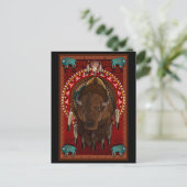Ein amerikanischer Buffalo-Designprint Postkarte (Stehend Vorderseite)