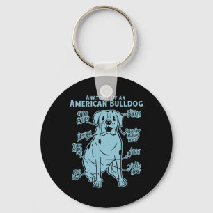 Ein amerikanischer Bulldog Schlüsselanhänger