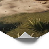 Ein amerikanischer Cowboy, der auf Bullen reitet Poster (Ecke)