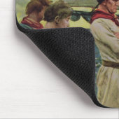 Ein amerikanischer Privateer, der einen britischen Mousepad (Ecke)