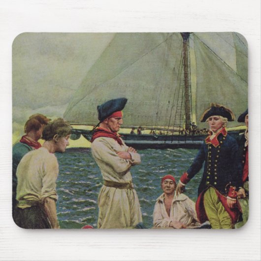 Ein amerikanischer Privateer, der einen britischen Mousepad (Vorne)