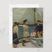 Ein amerikanischer Privater, der den britischen Pr Postkarte (Vorne/Hinten)