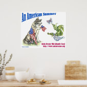 Ein amerikanischer Sommer (Landschaft) Poster (Küche)