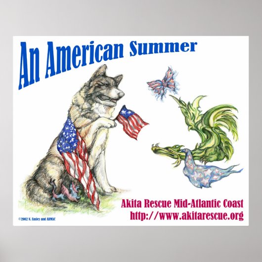 Ein amerikanischer Sommer (Landschaft) Poster (Vorne)