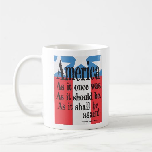 "Ein amerikanischer Toast-" Kaffee-Tasse Kaffeetasse (Links)