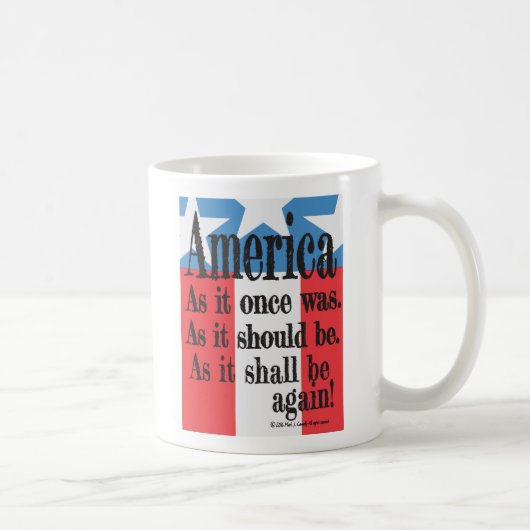 "Ein amerikanischer Toast-" Kaffee-Tasse Kaffeetasse (Rechts)