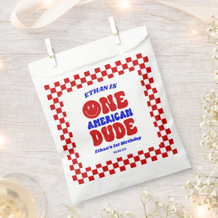 Ein amerikanischer Typ 4. Juli 1. Geburtstag Party Geschenktütchen