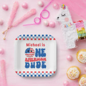 Ein amerikanischer Typ 4. Juli 1. Pappteller (Party)