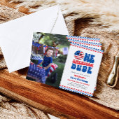 Ein amerikanischer Typ 4. Juli Foto erster Geburts Einladung