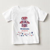 Ein amerikanischer Typ 4. Juli Red White Blue Gebu Baby T-shirt (Vorderseite)